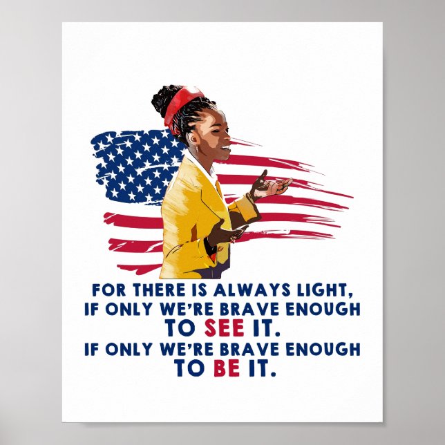 Amanda Gorman - Brave enough  Poster (Front)