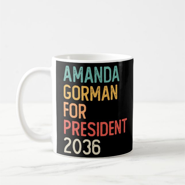Amanda Gorman for President 2036 Coffee Mug (Left)