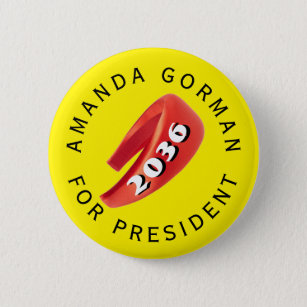 Amanda Gorman for President Button