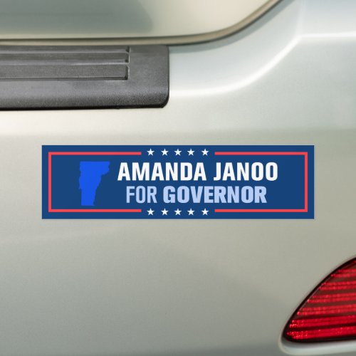 Amanda Janoo for Vermont Governor Bumper Sticker