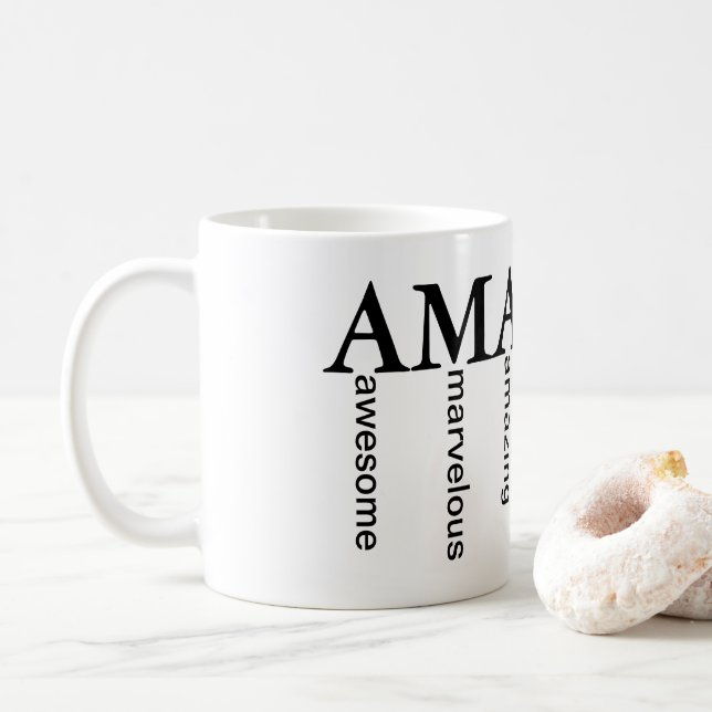 Amanda Mug w/ words for each letter in name custom