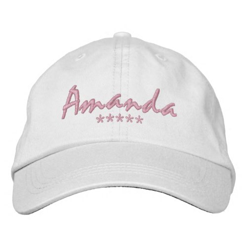 Amanda Name Embroidered Baseball Cap