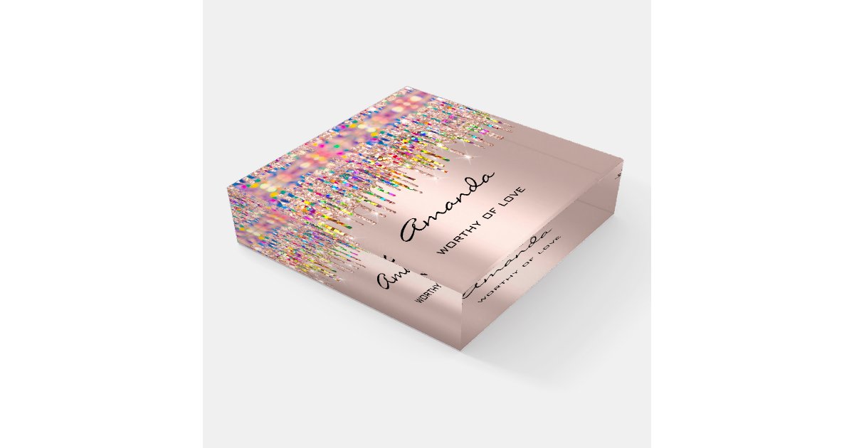 Amanda NAME MEANING Holograph Birthday GIFT Paperweight | Zazzle