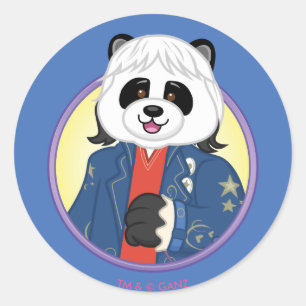 Amanda Panda Classic Round Sticker