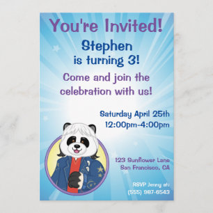 Amanda Panda Invitation
