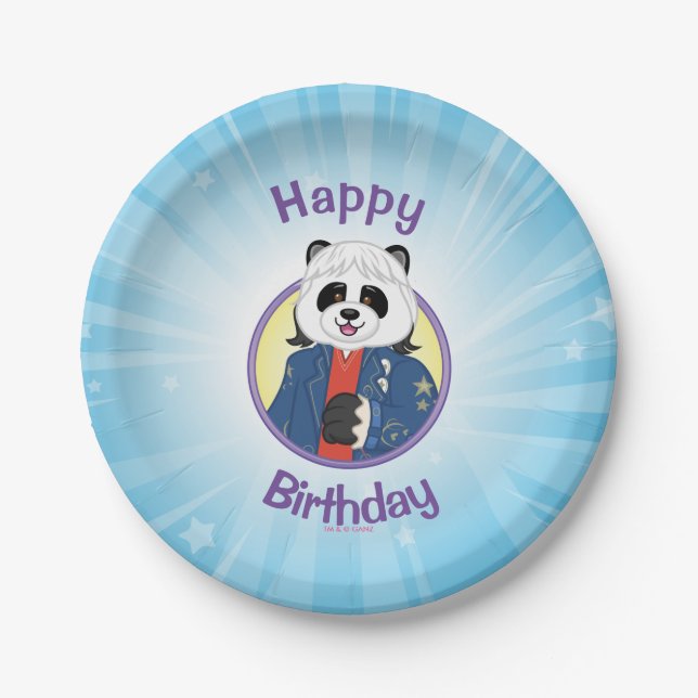 Amanda Panda Paper Plates (Front)