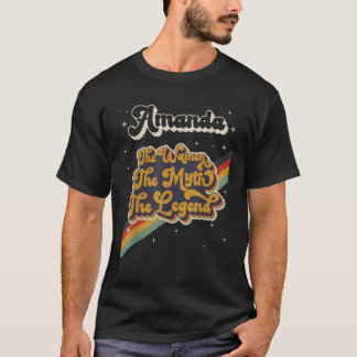 Amanda The Women The Myth The Legend First Name Re T-Shirt