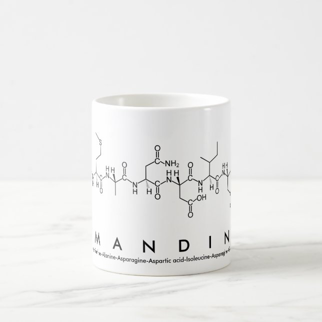 Amandine peptide name mug (Center)