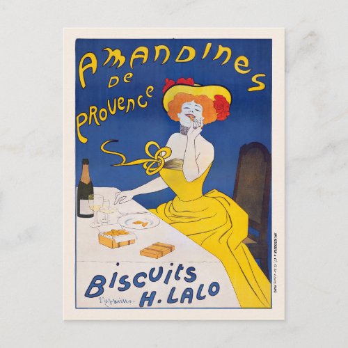 Amandines de Provence Vintage Poster 1905 Postcard