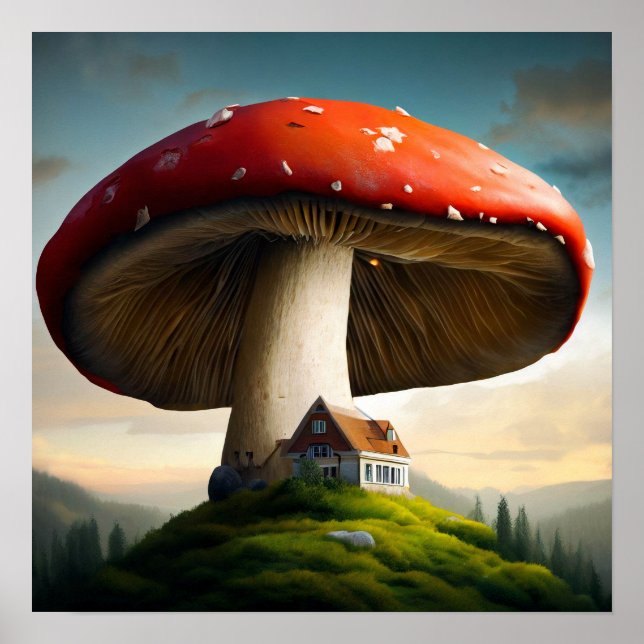 Amanita Muscaria Homestead  Poster (Front)