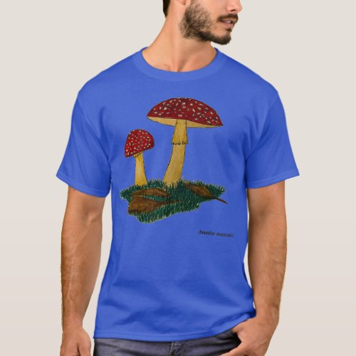 Amanita Muscaria mushroom art T_Shirt