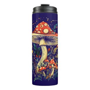 Amanita Muscaria Mushroom Botanical Cottagecore Thermal Tumbler