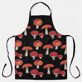 Amanita Muscaria, Mushrooms Pattern 