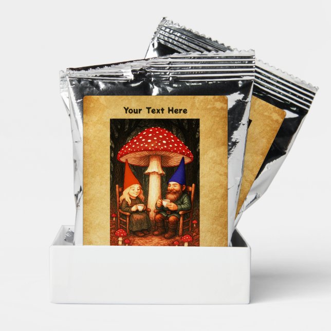 Amanita Mushroom and Gnomes Coffee Drink Mix (Pair)