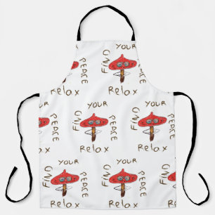 Amanita Mushroom Art  Apron