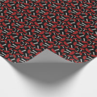 Mushroom Christmas Santa Wrapping Paper