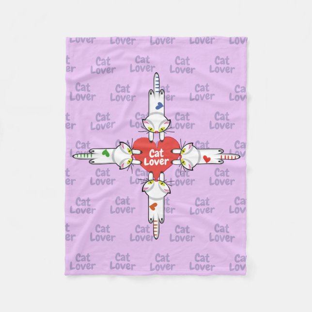 Amantes de los gatitos fleece blanket (Front)