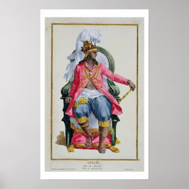 Amar, King of Ouidah, from 'Receuil des Estampes, Poster (Front)