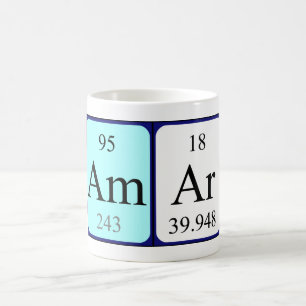Amar periodic table name mug