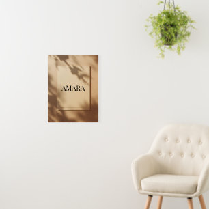 Amara Minimalist Name Poster – Personalized Wall A