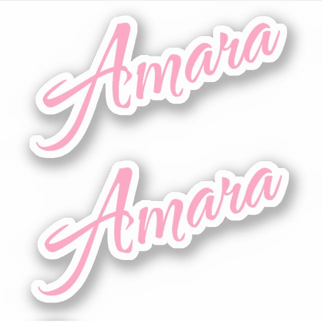 Amara name x2 sticker (Front)