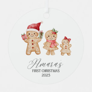 Amara Personalized Baby's First Christmas Metal Ornament