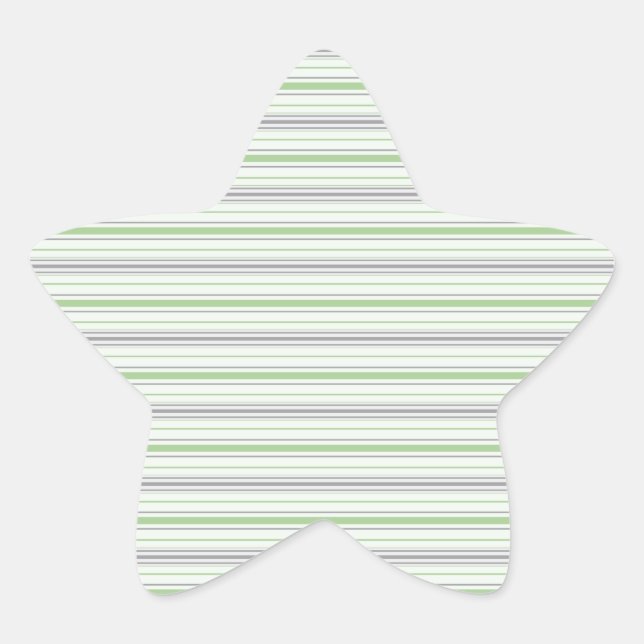 Amara Stripe pistachio Star Sticker (Front)