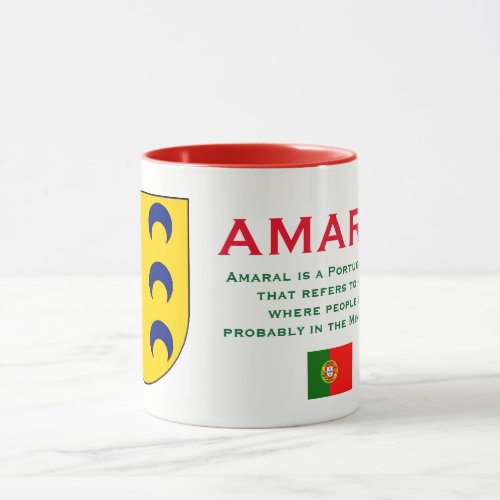 Amaral Family Coat of Arms Mug