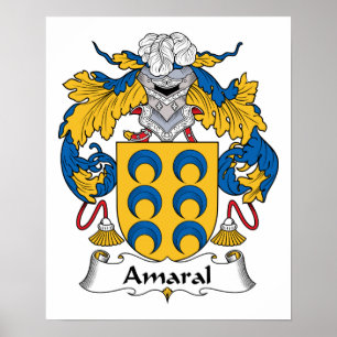 Amaral Family Crest Poster
