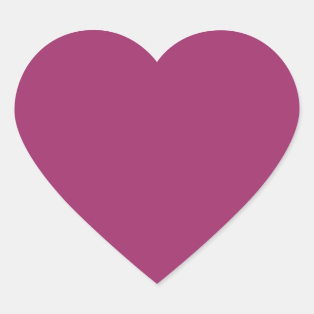  Amarant (M&P) (solid color)  Heart Sticker (Front)