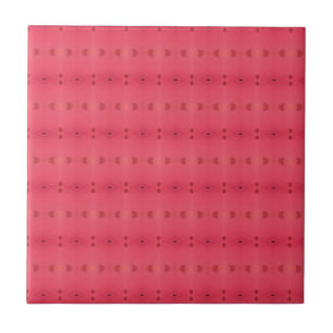 Amaranth cerise pink geometric design decor ceramic tile