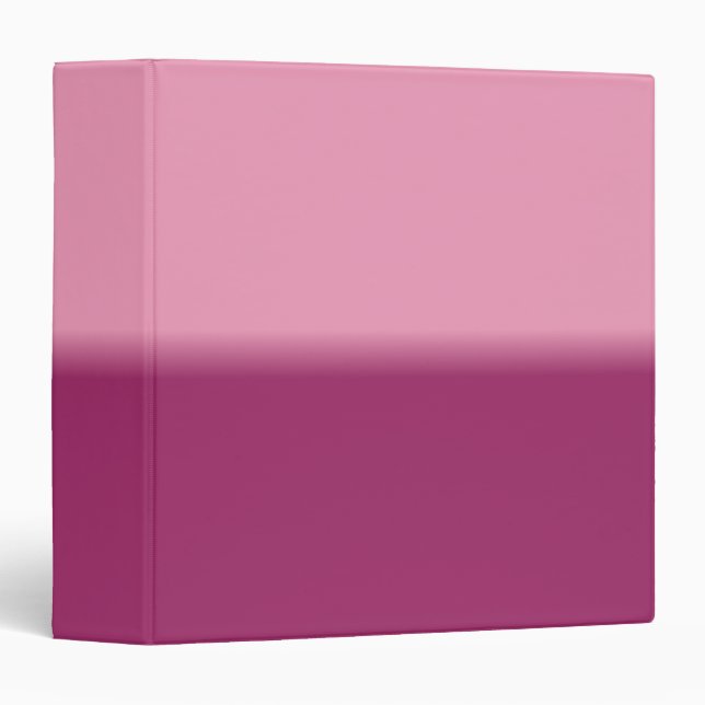 Amaranth Pink and Amaranth Purple 3 Ring Binder (Front/Spine)