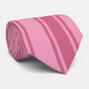 Amaranth pink Color Stripe Funky Pattern Neck Tie