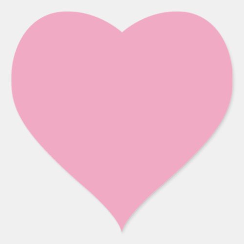  Amaranth Pink solid color  Heart Sticker