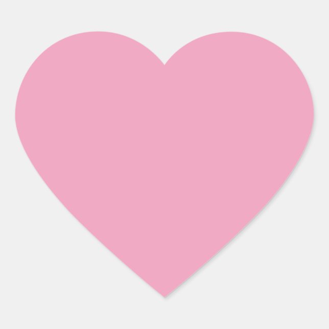  Amaranth Pink (solid color)  Heart Sticker (Front)