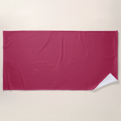 Amaranth Purple solid color  Beach Towel