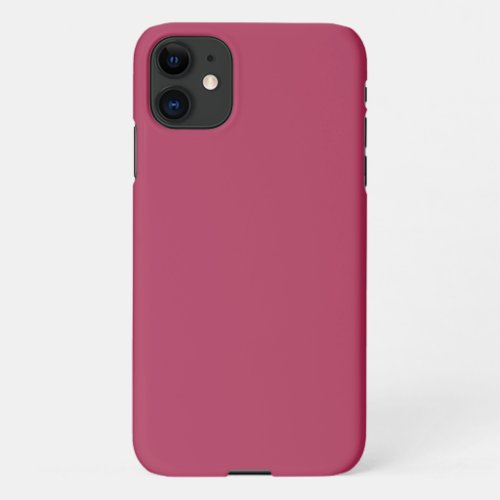 Amaranth Purple solid color  iPhone 11 Case