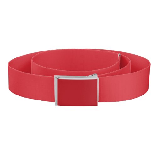 Amaranth red solid color  belt
