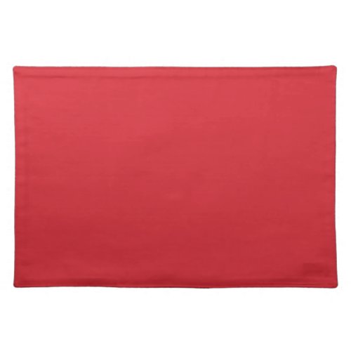 Amaranth red solid color  cloth placemat