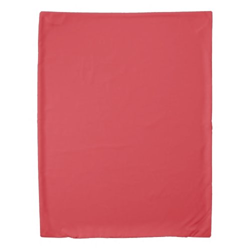 Amaranth red solid color  duvet cover