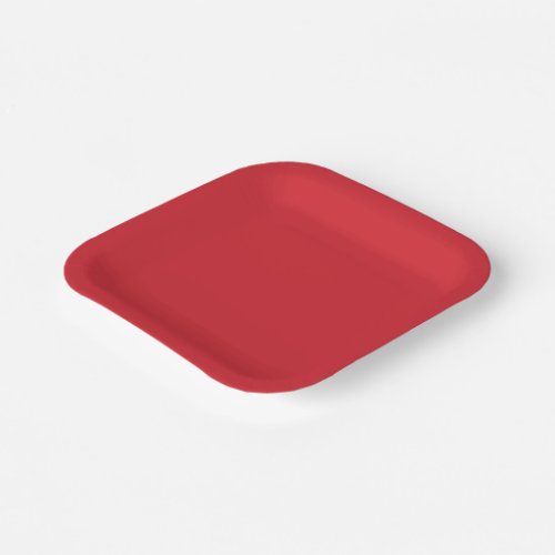 Amaranth red solid color  paper plates