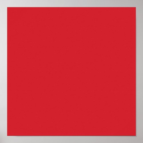 Amaranth red solid color  poster