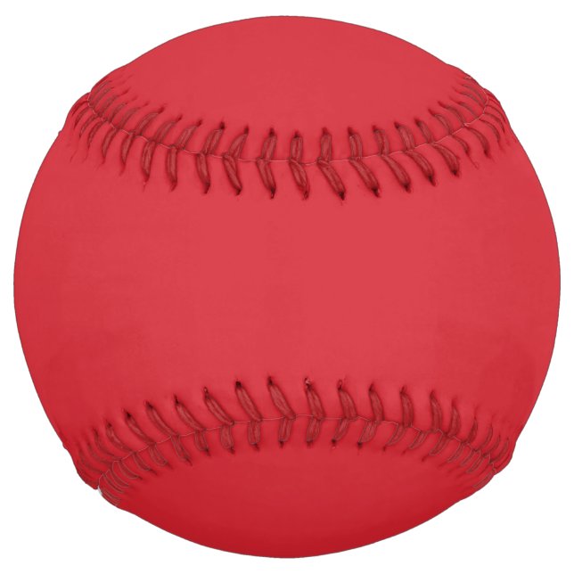 Amaranth red (solid color)  softball (Front)
