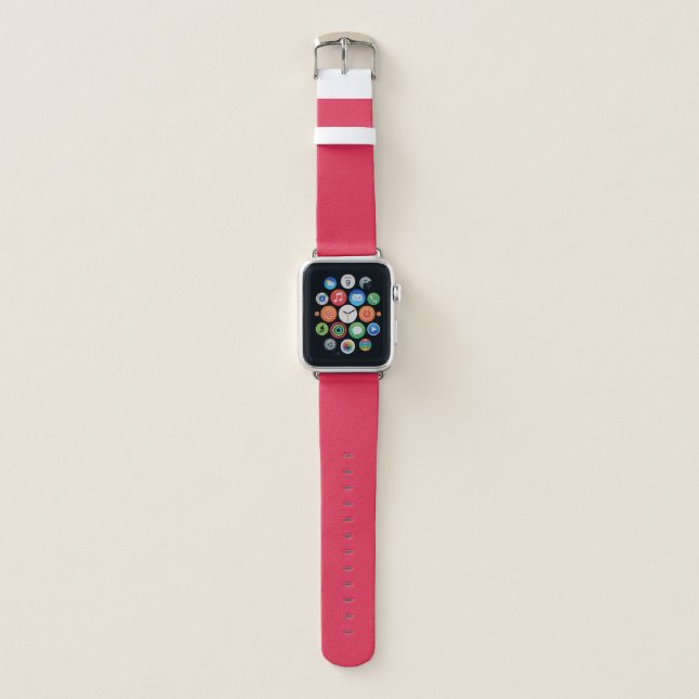 Amaranth (solid color) apple watch band (Front)