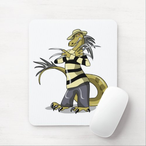 Amargasaurus Posing As Freddy Krueger Mouse Pad