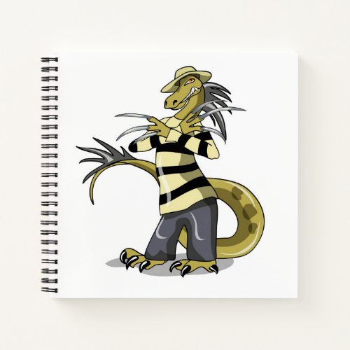 Amargasaurus Posing As Freddy Krueger Notebook