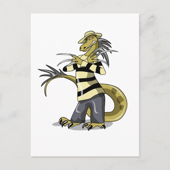 Amargasaurus Posing As Freddy Krueger. Postcard (Front)