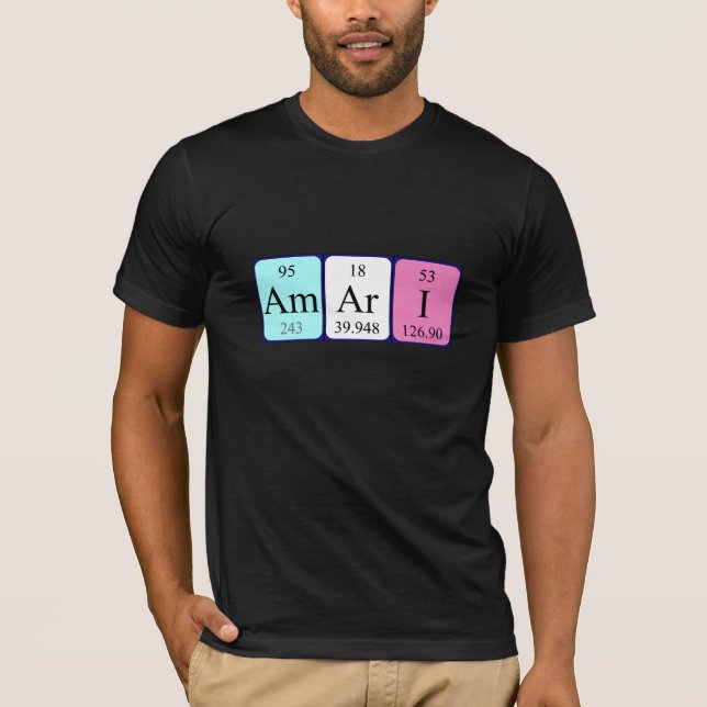 Amari periodic table name shirt (Front)