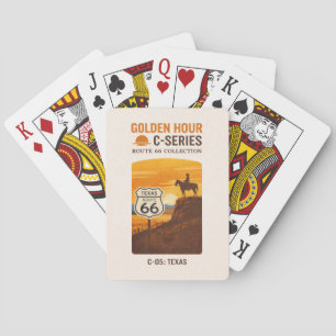 Amarillo Centennial Cowboy Sunset Deck Poker Cards