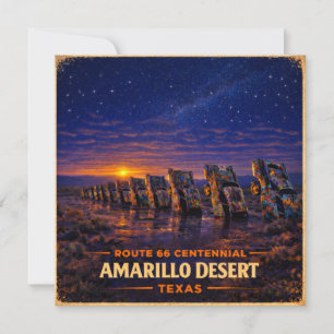 Amarillo Route 66 Desert Travel Stationery Gift